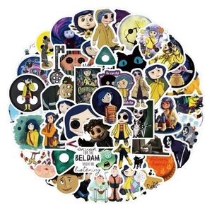 10 for $30 Pack of 25 Coraline Stickers